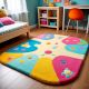 Handtufted Color Block Dotty Rug