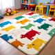 Handtufted Animal Jigsaw Play Rug