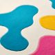 Handtufted Color Splash Amoeba Rug