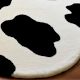 Handtufted Cow Print Cozy Rug