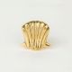 Handmade Golden Brass Scallop Shell Knob – Elegant Cabinet and Drawer Pull
