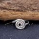 Handmade Spiral Pattern Ring 925 Sterling Silver Boho Jewelry for Women