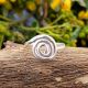 Handmade Spiral Pattern Ring 925 Sterling Silver Boho Jewelry for Women