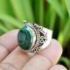 Malachite 925 Sterling Silver Ring Handmade