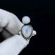 Two Moonstone 925 Sterling Silver Ring Handmade Boho Jewelry