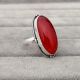Carnelian Cabochon 925 Sterling Silver Ring Handmade Boho Jewelry