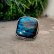 Boho Labradorite Silver Ring 925 Sterling Silver Handmade Gemstone Jewelry
