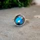 925 Sterling Silver Handmade Labradorite Silver Ring Gemstone Jewelry