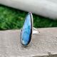 Big Labradorite 925 Sterling Silver Ring Handmade Boho Jewelry