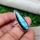 Big Labradorite 925 Sterling Silver Ring Handmade Boho Jewelry
