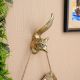 Handmade Antique Golden Fox Design Aluminium Wall Hook