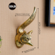 Handmade Antique Golden Fox Design Aluminium Wall Hook