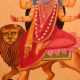 Goddess Durga Paper Painting for Home Decoration