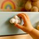 White Handmade Ceramic Cloud Shape Drawer Knob