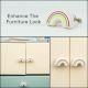 Multicolor Handmade Ceramic Rainbow Shape Drawer Knob