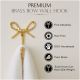 Elegant Bow Design Brass Wall Hook – Decorative & Functional Hanging Hook for Home Decor-Pack of 3