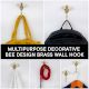 Bee Design Brass & Mother of Pearl Wall Hook – Elegant Decorative Hook for Home & Bathroom-Pack of 3