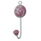 Pink Flower Decorative Wall Hooks