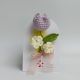Lavender Crochet Tulip With Cream Blossom Tulle
