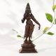 Traditional Copper Goddess Devi Uma (Goddess Parvati) Statue for Worship