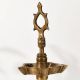 Traditional Brass Oil Lamp with Adjustable Height for Rituals