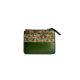 Compact Green Camouflage Vegan Leather Cardholder