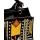 Bohemian Vegan Leather Sling Bag With Vibrant Tribal Motif