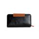 Sleek Black Vegan Leather Women Wallet