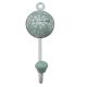 Sage Green Floral Decorative Wall Hooks
