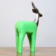 Handcrafted Green Mango Wooden Metal Deer Figurine