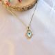 18K Gold Plated Protective Hamsa Symbol Necklace