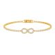 18K Gold Plated Sparkling Infinity Tennis Bracelet