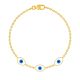 18K Gold Plated Classic Evil Eye Tennis Bracelet