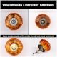 Amber Melon Glass Knob (1)