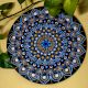 Handpainted Aparajita Blue Floral Evil Eye Mandala