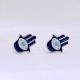 925 Sterling Silver Hamsa Protection Stud Earrings