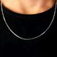 925 Sterling Silver Box Chain for Unisex Wear