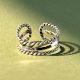 Sterling Silver Triple Layer Twisted Statement Ring