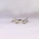 Sterling Silver Studded Wings Adjustable Statement Ring