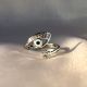 Sterling Silver Light Blue Evil Eye Designer Ring