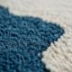 Handtufted Blue Rug for Stylish Home Spaces