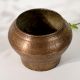 Handmade Brass Vintage Pot for Floral Decoration and Rustic Home Decor