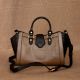 Cork Ganache Leather Handbag with Magnetic Loop