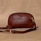 Rosewood Leather Wristlet Clutch Zipper Organizer Compact
