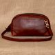 Rosewood Leather Wristlet Clutch Zipper Organizer Compact