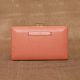 Blush Leather Clutch Clasp Closure Divider