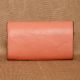 Blush Leather Wallet Magnetic Flap Dual Compartments