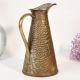Handmade Vintage Brass Decorative Jug with Textured Design