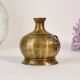 Handcrafted Vintage Brass Hookah Base Vase for Rustic Floral Decor