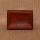 Sangria Leather Compact Wallet Magnetic Closure Slots